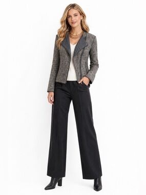 Ann Taylor Gray Quilted Jacket